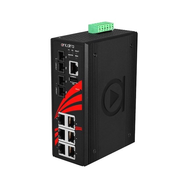 8-Port Industrial Light Layer 3 Managed Ethernet Switch